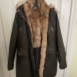 Boundless North lined jacket with faux fur and hood. Size Small. Worn once